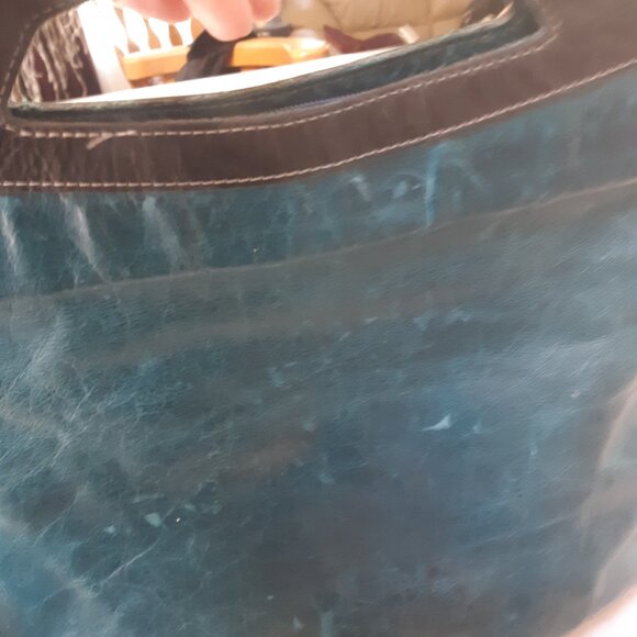 Teal/Turquoise shoulder bag purse - Picture 4 of 11